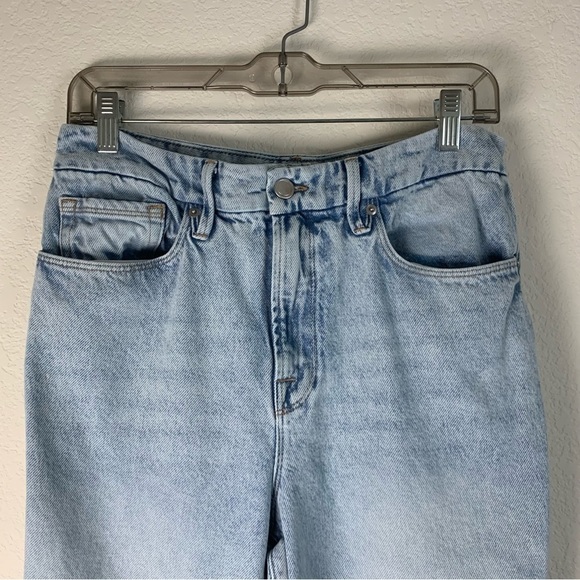 Good American womens blue Good Classic high rise distressed jeans 8/29 - Picture 6 of 8